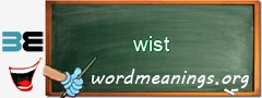 WordMeaning blackboard for wist